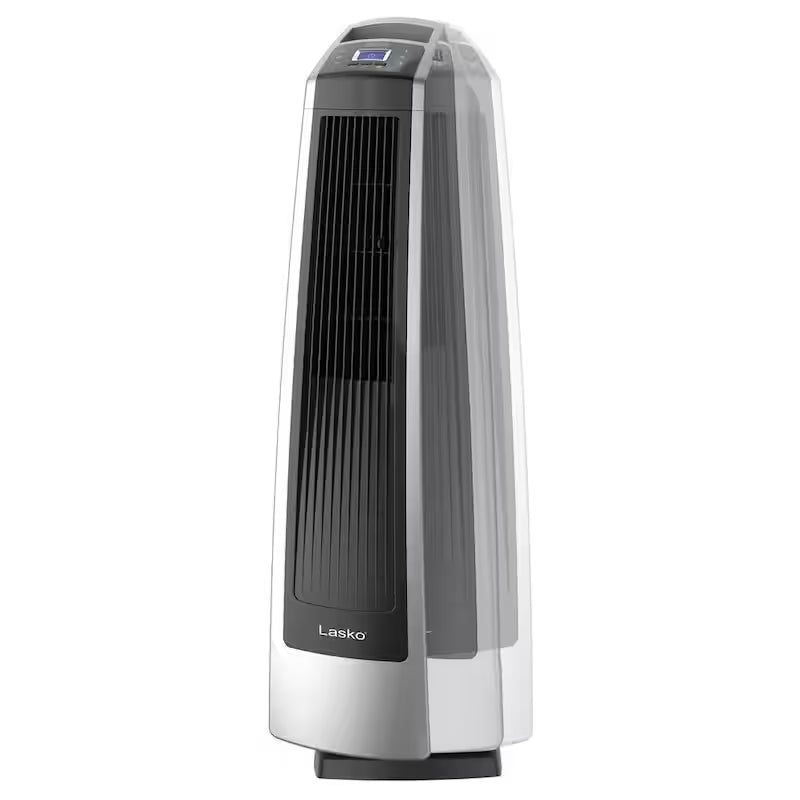 3 Speed Gray Oscillating Tower Fan with Remote Control V9782