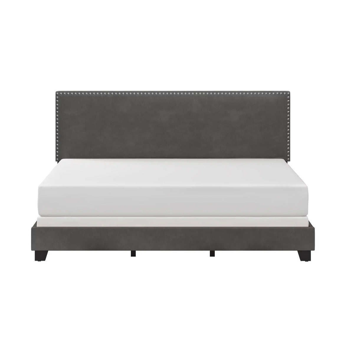 Charcoal Fabric Upholstered Queen Bed L55525
