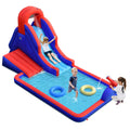 Inflatable Water Slide Park with Climb Slide Pool & 2 Swim Rings U312170