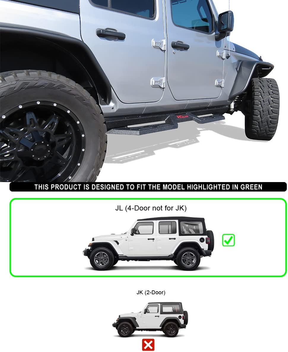 Steel Construction Drop Down Style Running Boards L23707
