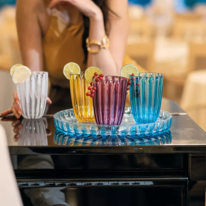 Set of 4 Blue Glasses P173