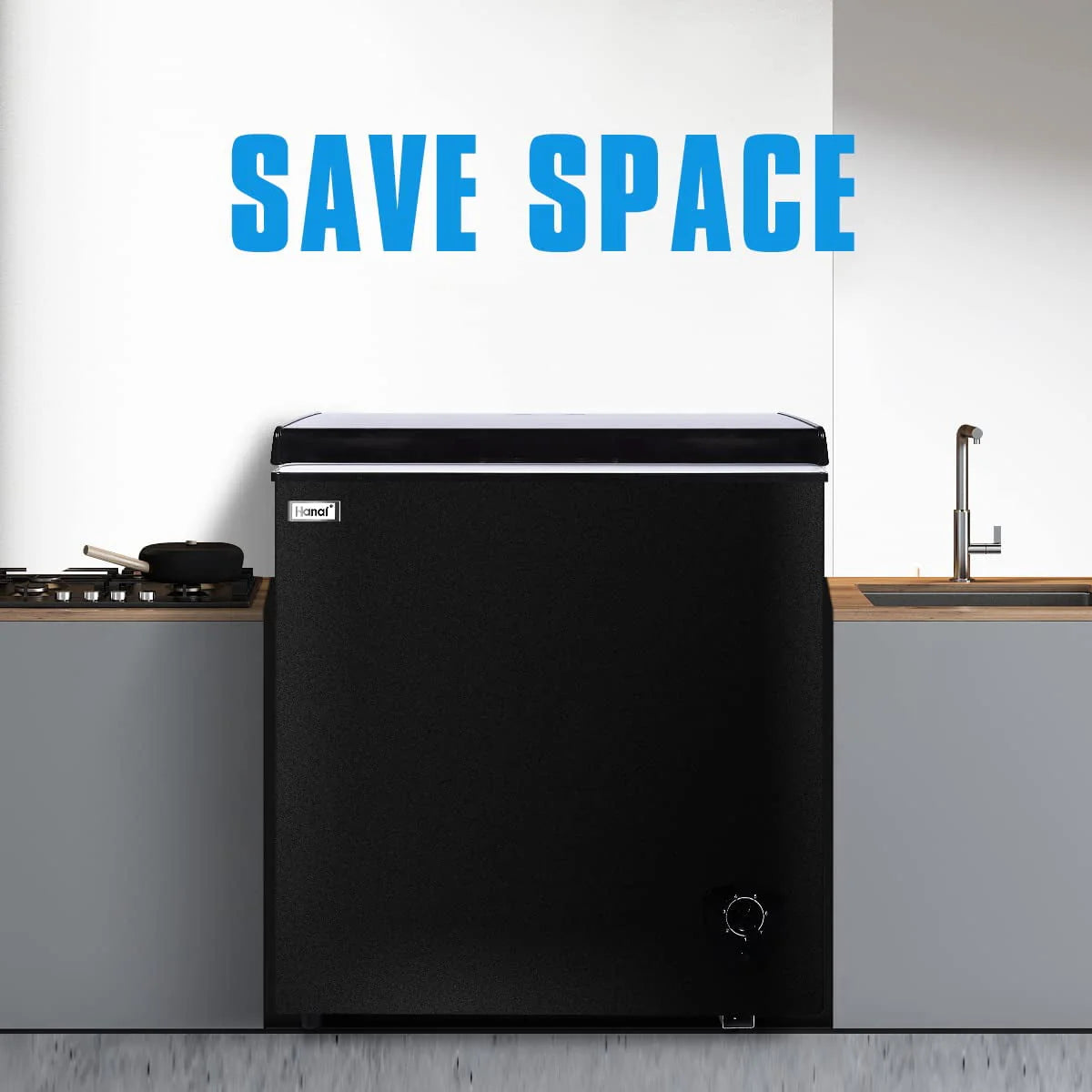 3.5 Cu ft Black Chest Freezer D5317
