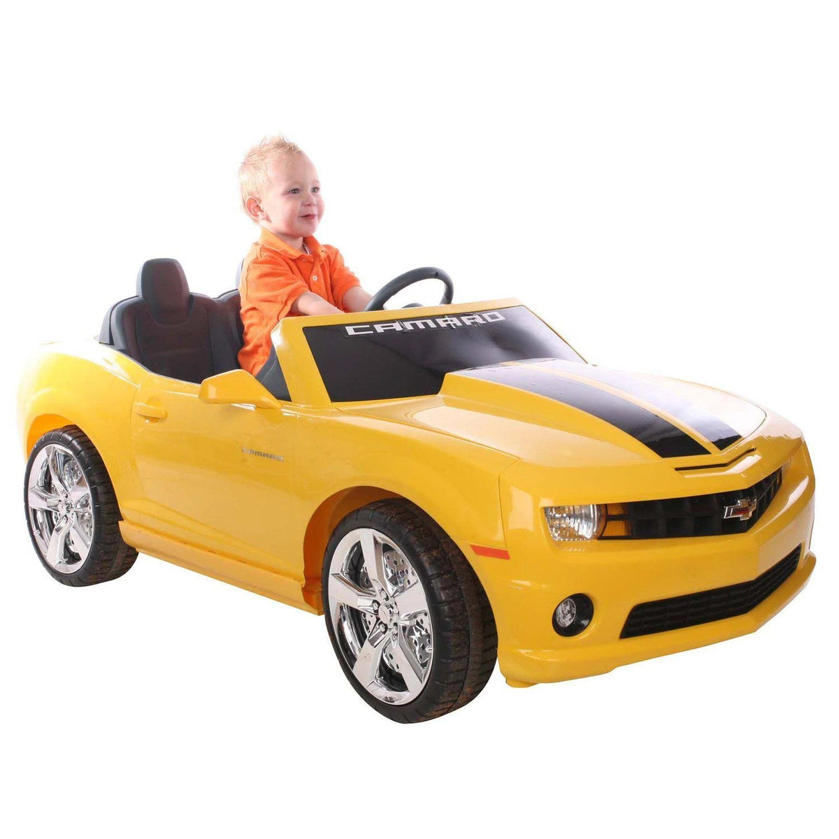 12V Two Seater Ride-On Car, Yellow D97431
