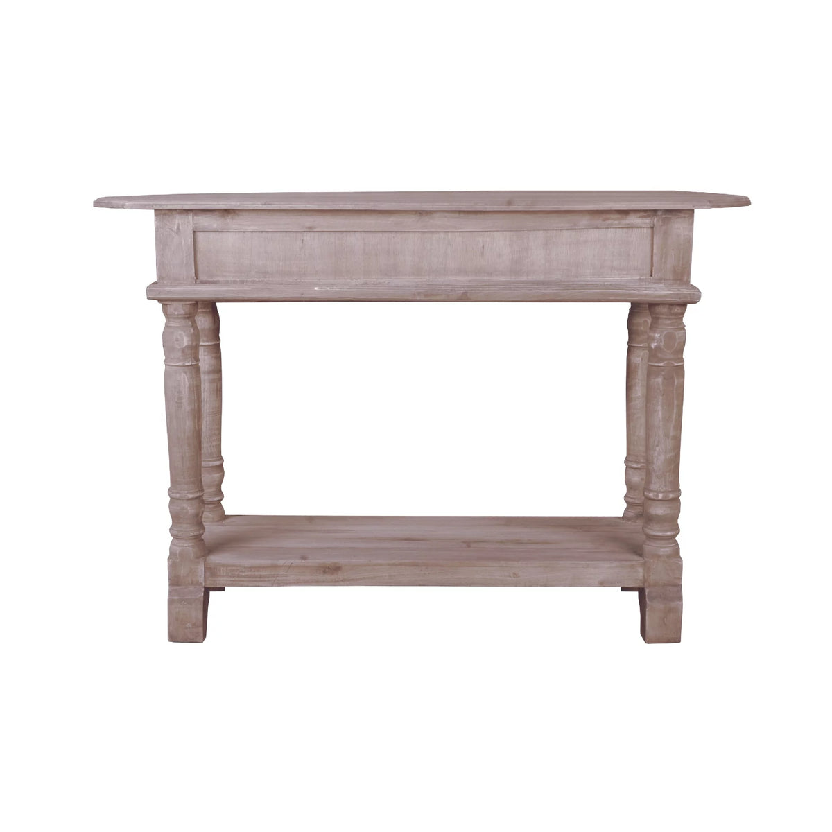 47" Natural Limewash Console Table with Drawers S8881