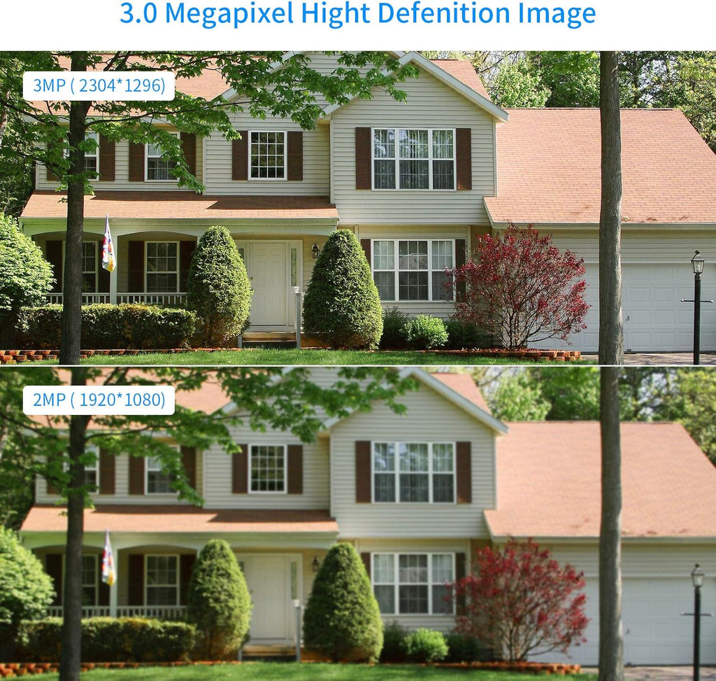 3MP Rechargeable Battery Powered Security Camera with 2 Way Audio Z25239