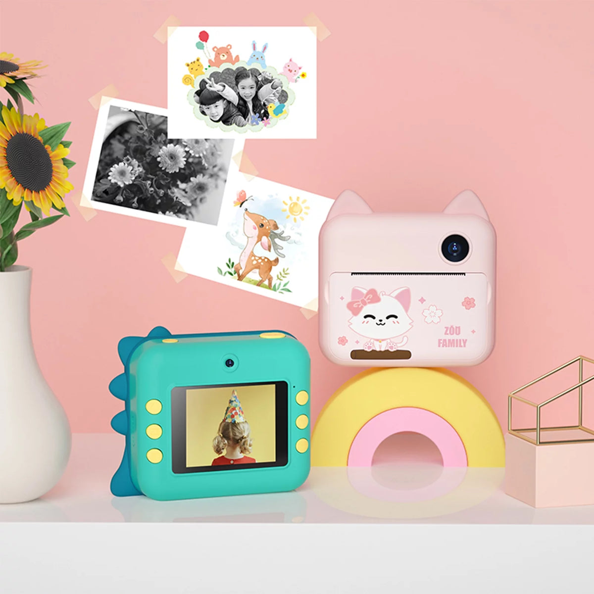 32GB Instant Photo Printer 2.4 inch IPS Screen N292