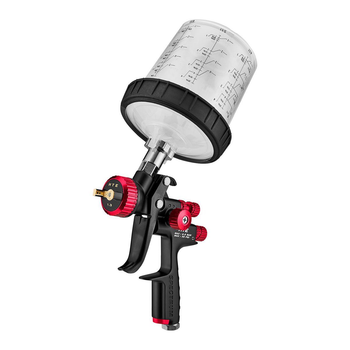 Gravity Feed Spray Gun with Side Fan Control F4953