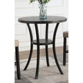 Round 36" Espresso Finish Bar Table S265