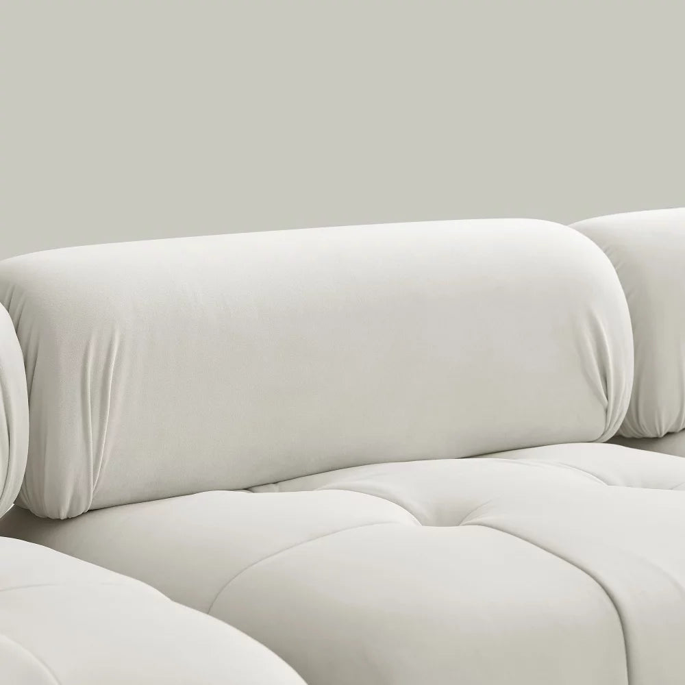 L Shaped Modular Sectional Sofa with Reversible Ottoman P284
