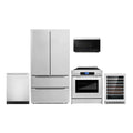 Electric Range, Dishwasher, Refrigerator with Ice Maker, Wine Cooler and Microwave G875