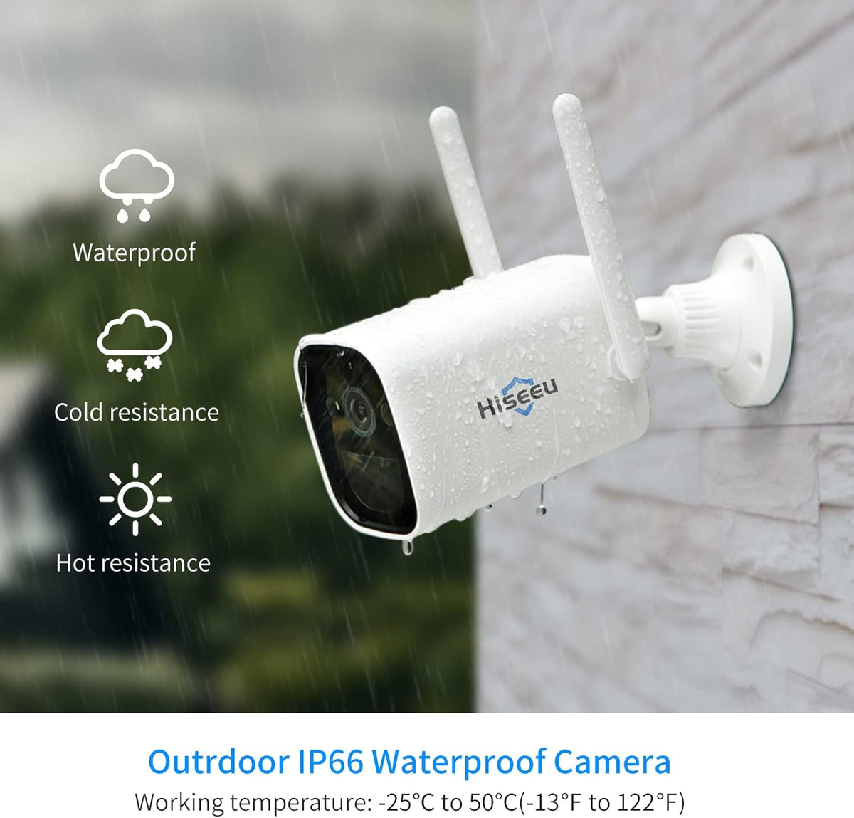 3MP Rechargeable Battery Powered Security Camera with 2 Way Audio Z25239