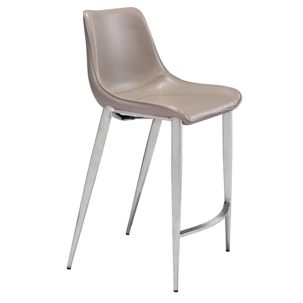Gray Faux Leather Counter Chairs G968