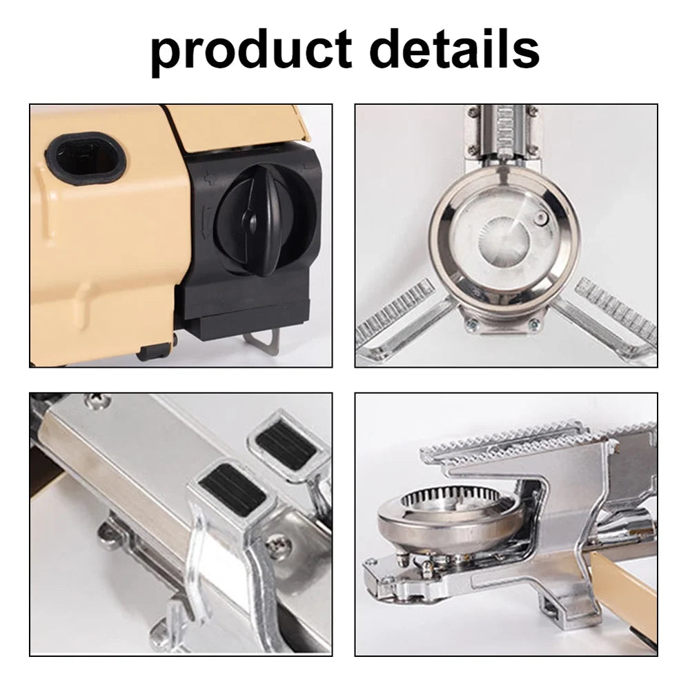 Portable Folding Butane Camping Stove 2600W with Electronic Ignition Carrying Bag X202241