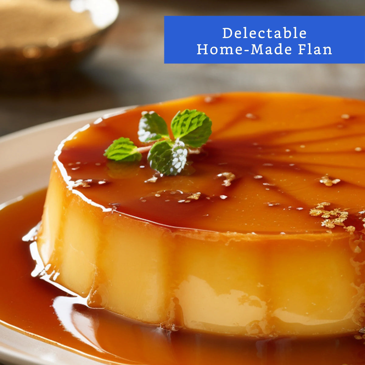 Oversized XL Flan Mold with Lid Flan Maker W705778