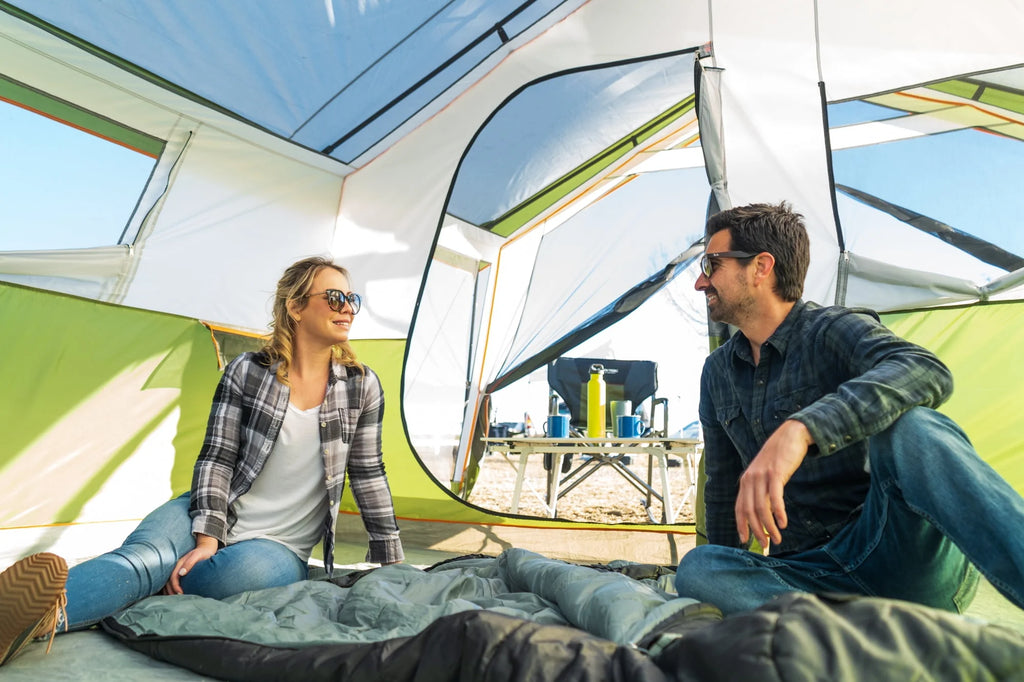 8-Person Cabin Tent with Screen Porch, Green I3681