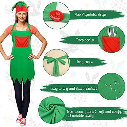 Christmas Elf Apron and Hat Set V156