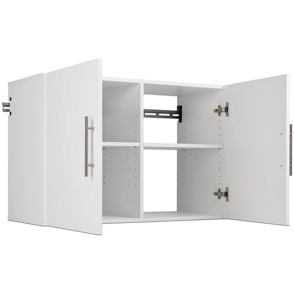 2 Piece 36" Height Wall Mounted Garage Cabinet Set in White A43233