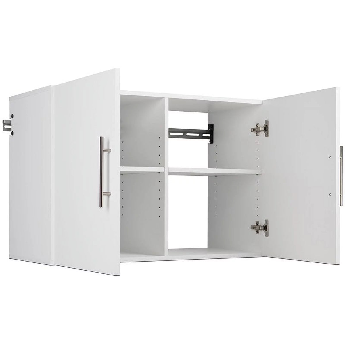 2 Piece 36" Height Wall Mounted Garage Cabinet Set in White A43233