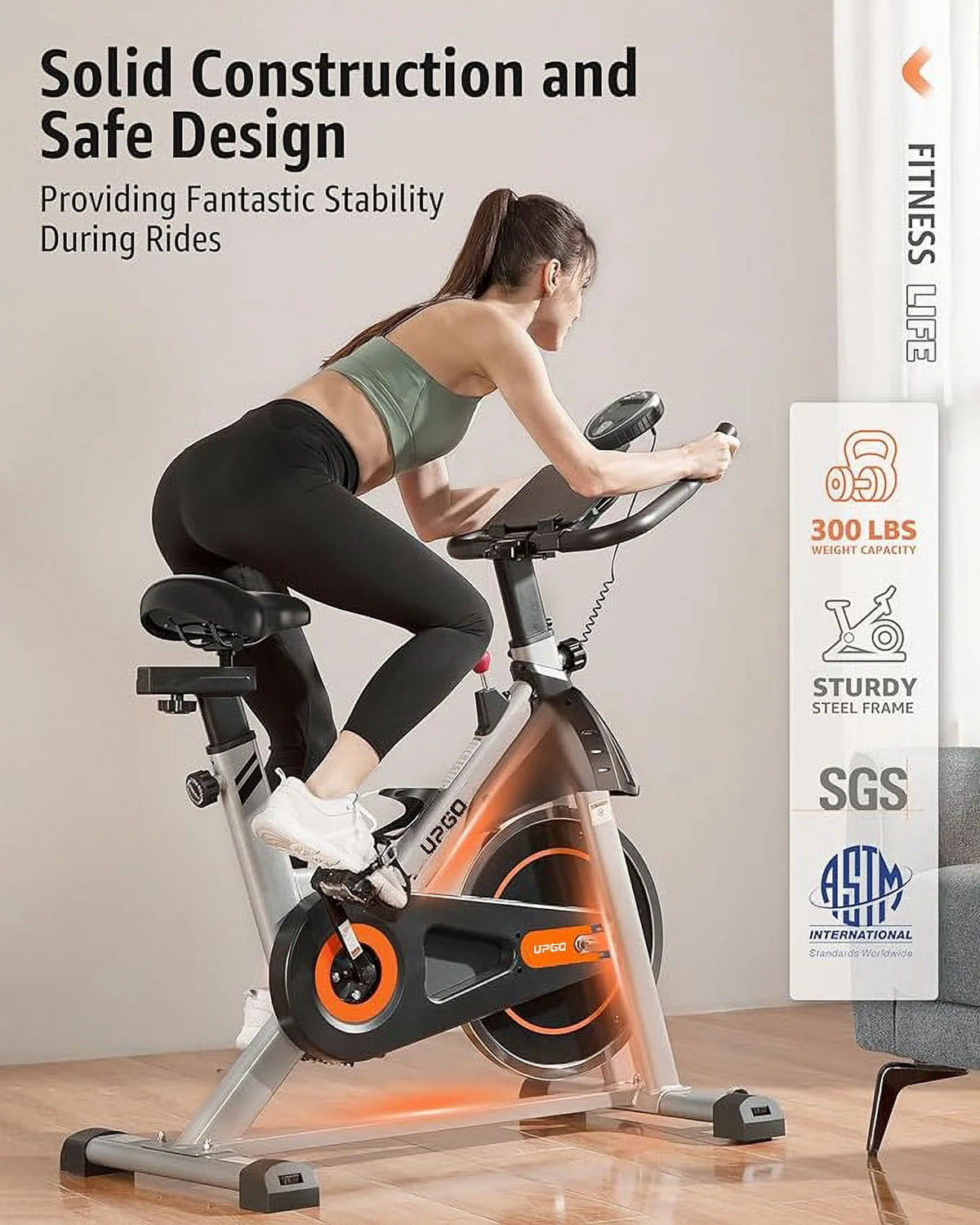 Magnetic Indoor Cycling Bike with 35lbs Flywheel U188