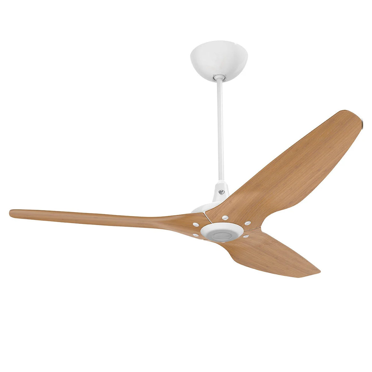 60 Ceiling Fan with Bamboo Blades and White Finish Y777572