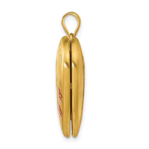 14k Gold Filled Two-Color Grandma Heart Locket H43139