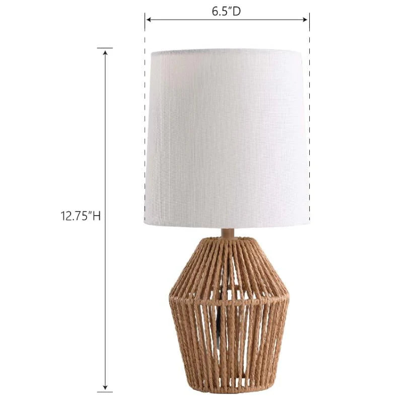 Mini Rattan Table Lamp with Shade Q78553