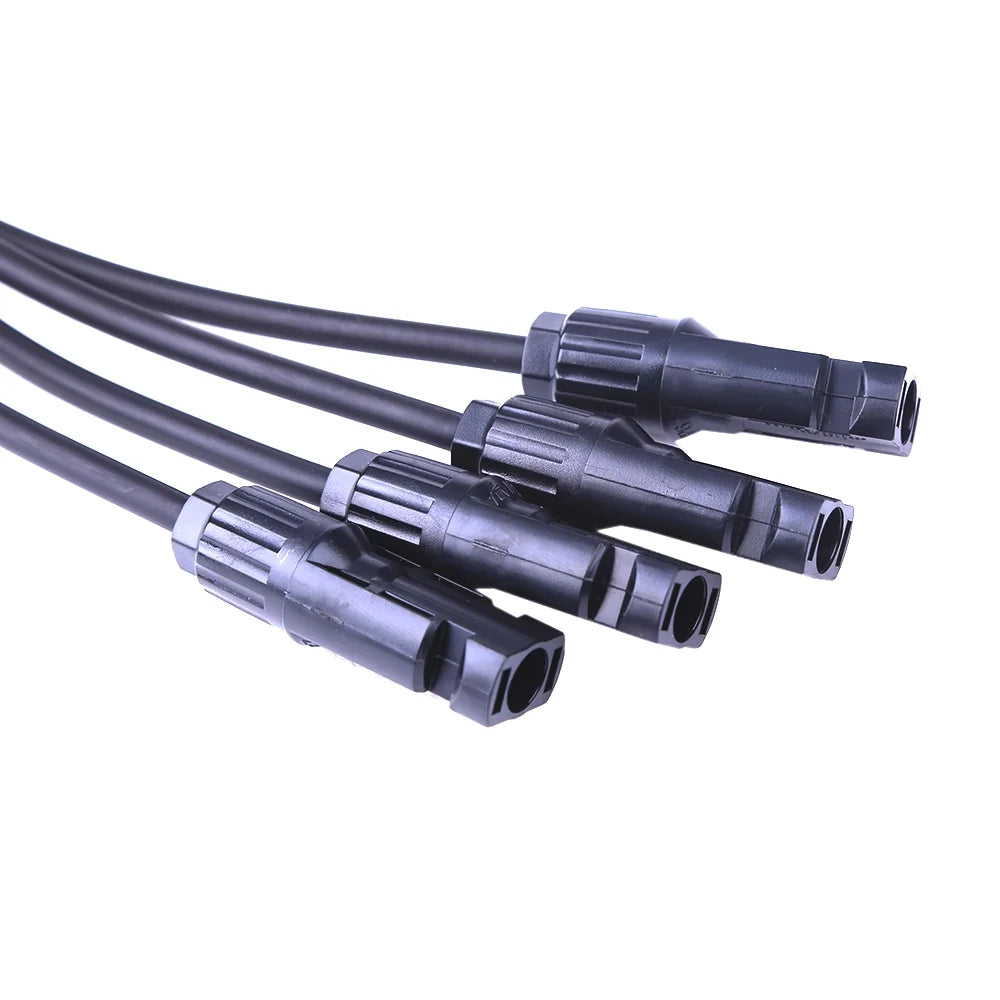 Y Type 1 to 4 MC4 Solar Panel Cable Connectors 30A H3381