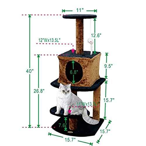 40 in. Cat Tree Y9874