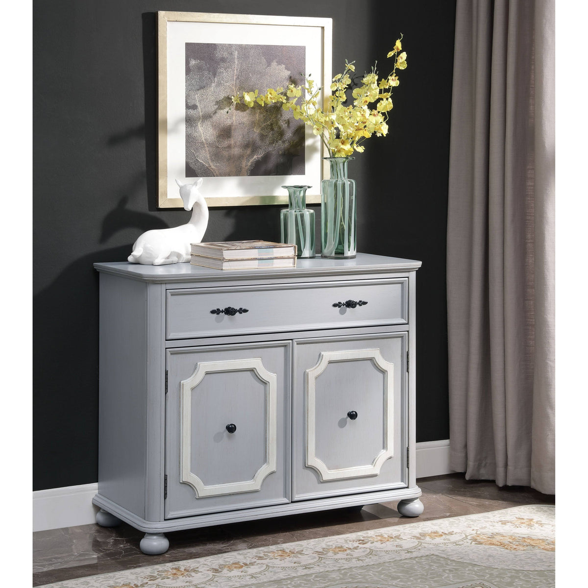 Gray Finish Cabinet R413