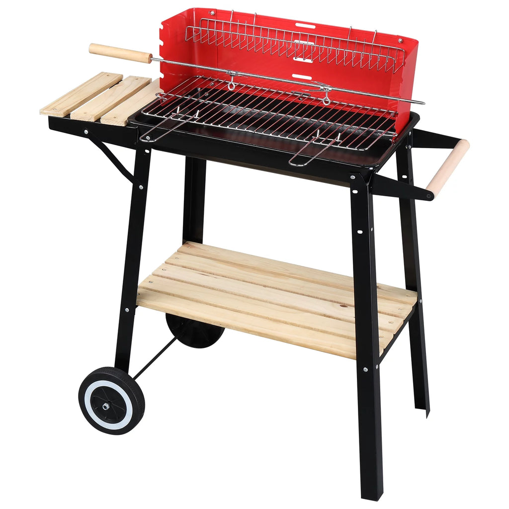Charcoal Grill with Wheels V942094