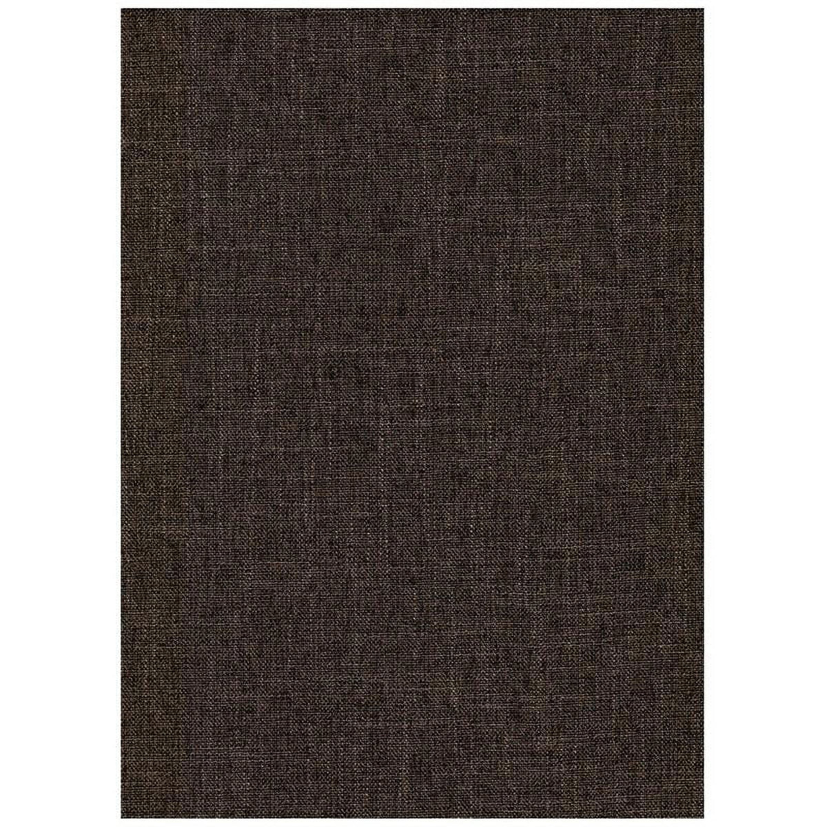 Full Traditional Linen Fabric Futon Mattress in Cocoa Brown M397019