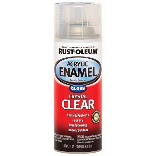 11 oz Gloss Crystal Clear Acrylic Enamel Spray Paint F711402