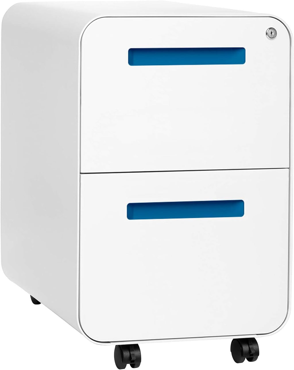 Black 2-Drawer Mobile File Cabinet I297