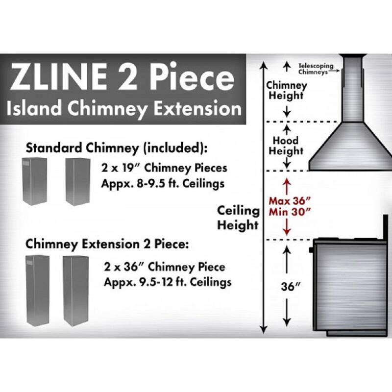 Chimney Extensions for 10 ft. to 12 ft. Ceilings I86557
