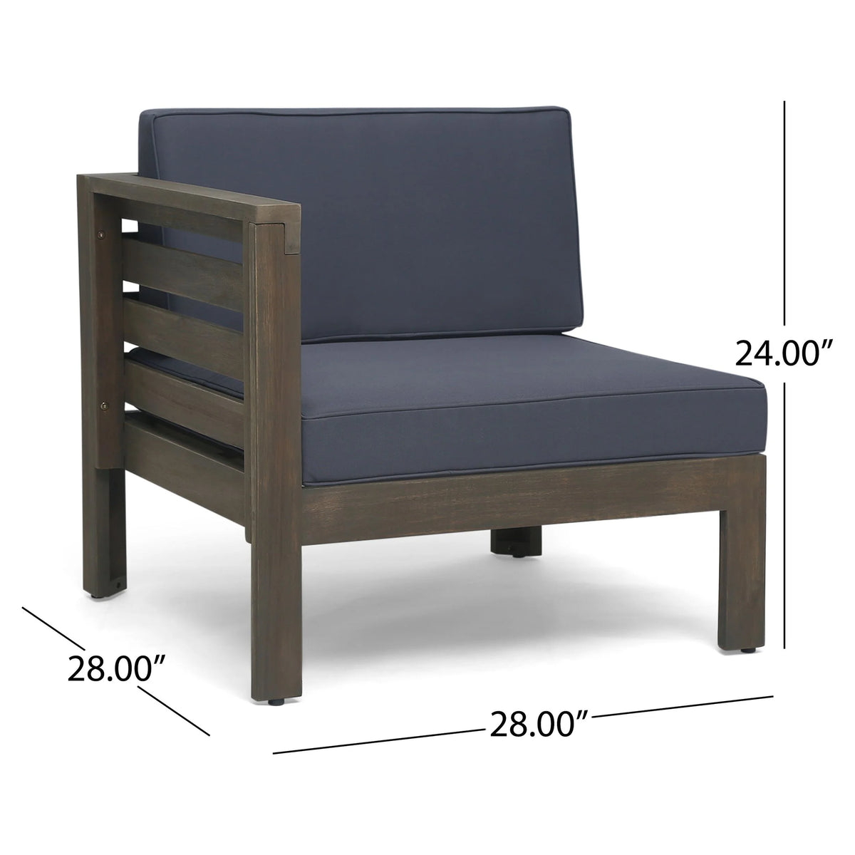 5 Piece Acacia Wood Sofa Set S43249