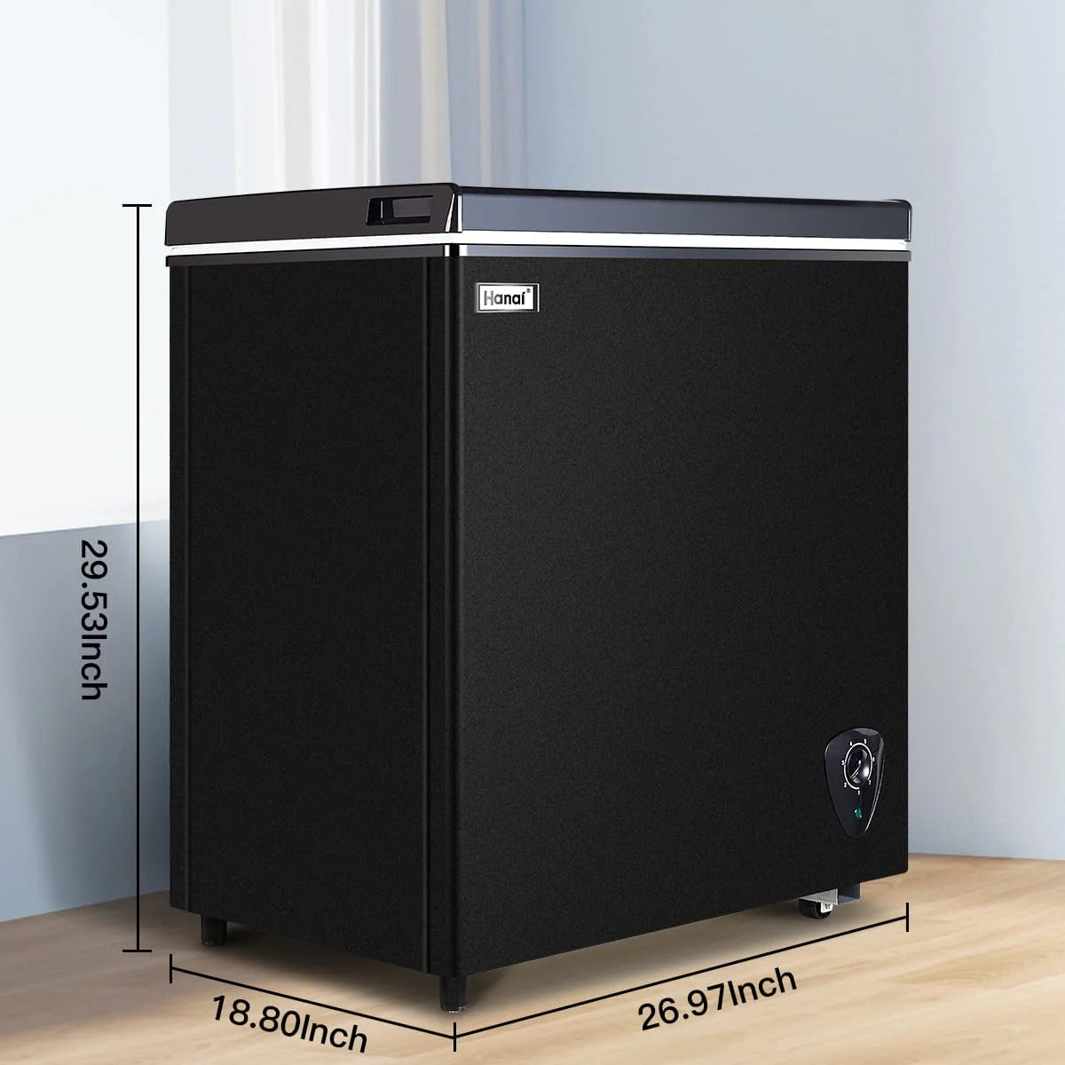 3.5 Cu ft Black Chest Freezer D5317