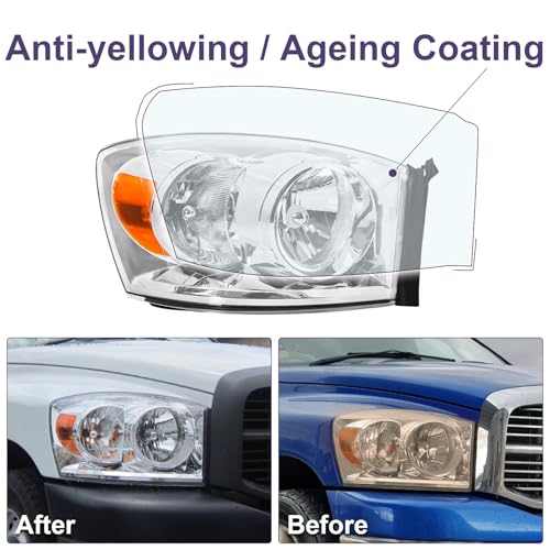 LED Projector Headlight Assembly for Dodge Ram 1500 2500 3500 K316