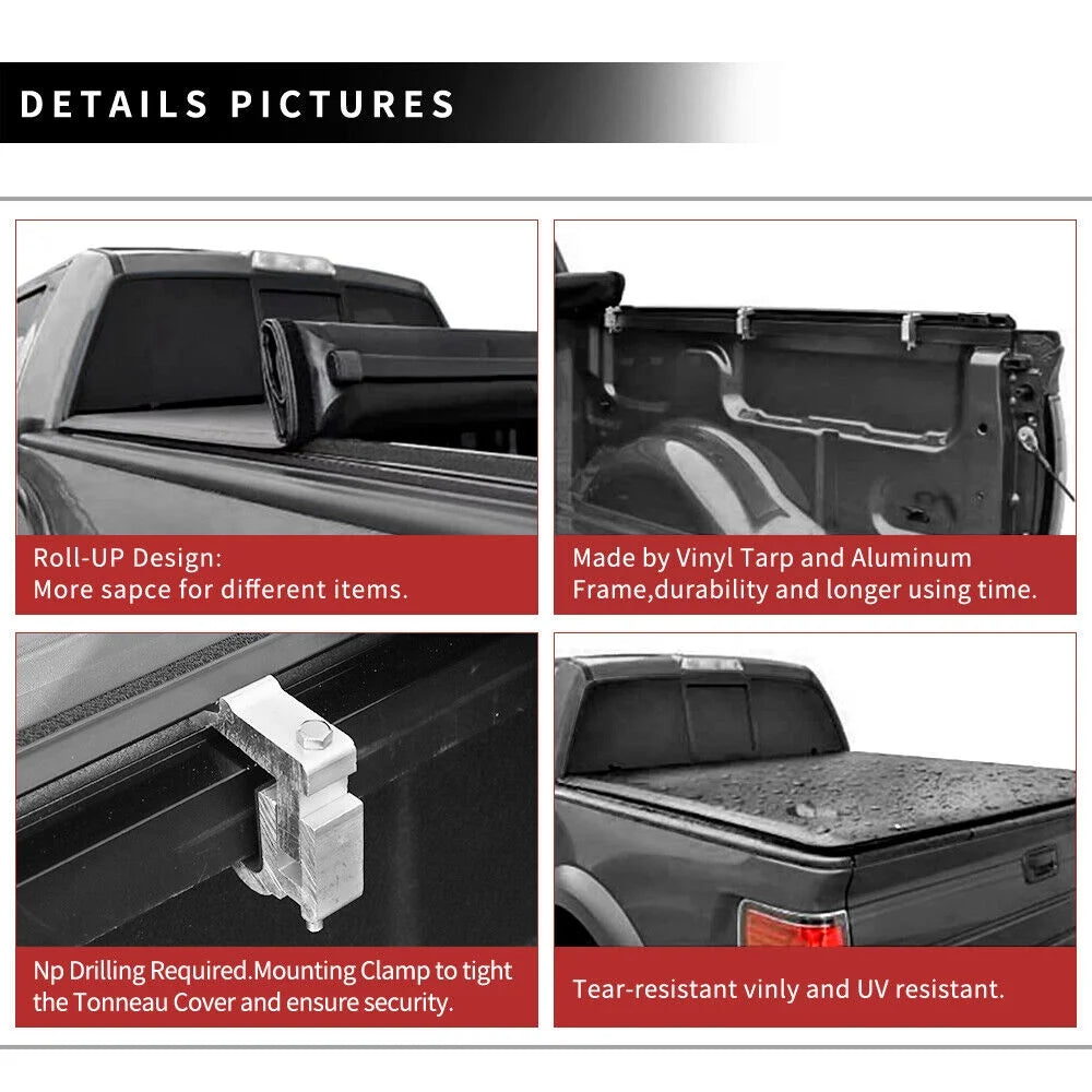 Soft Roll Up Bed Tonneau Cover D260