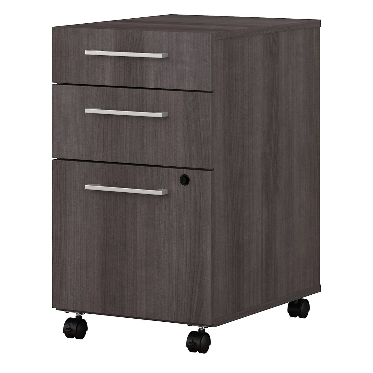 3 Drawer Mobile File Cabinet, Storm Gray W185