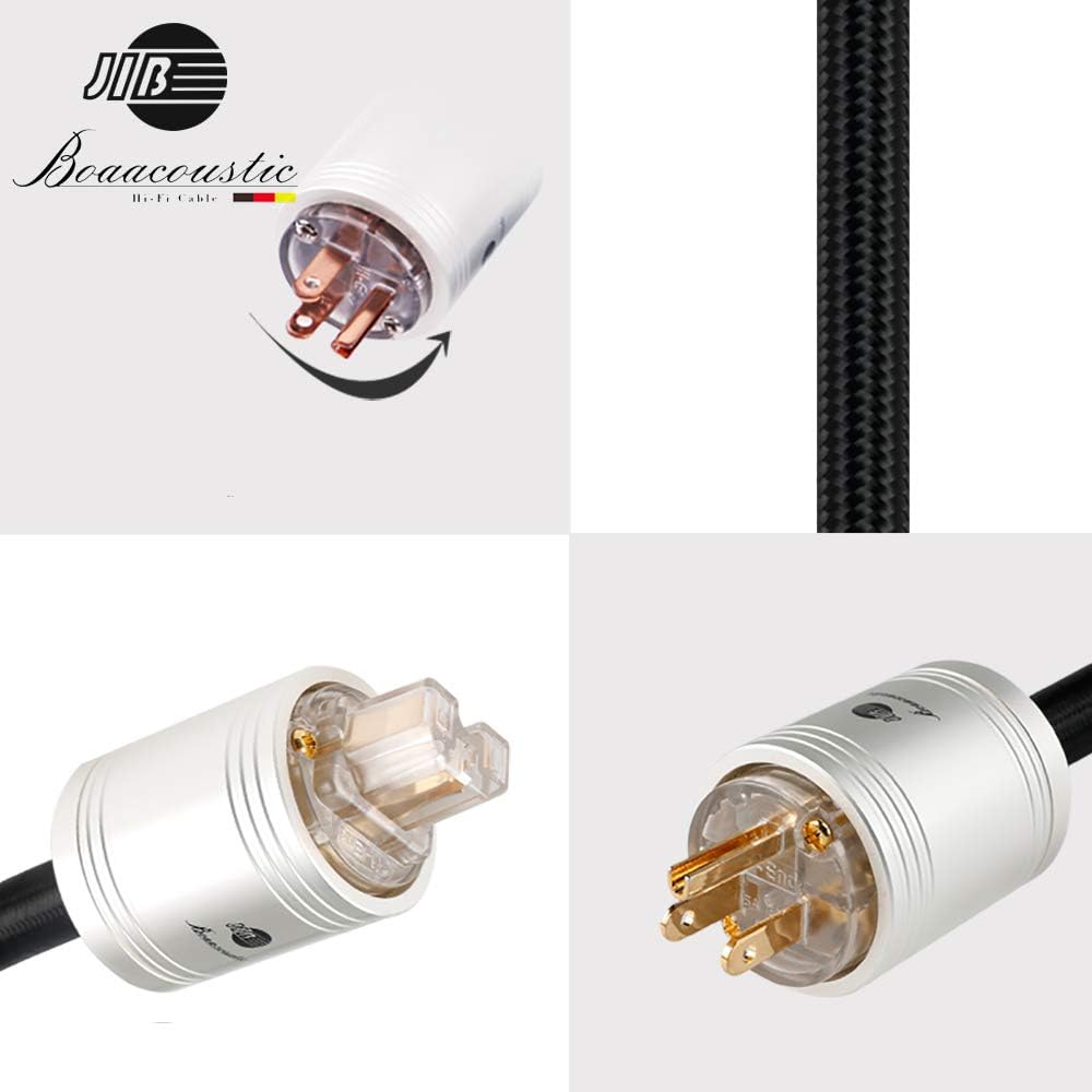 HiFi Power Cord, Male to Female Power Cable, US Plug, 3ft/1M S83014