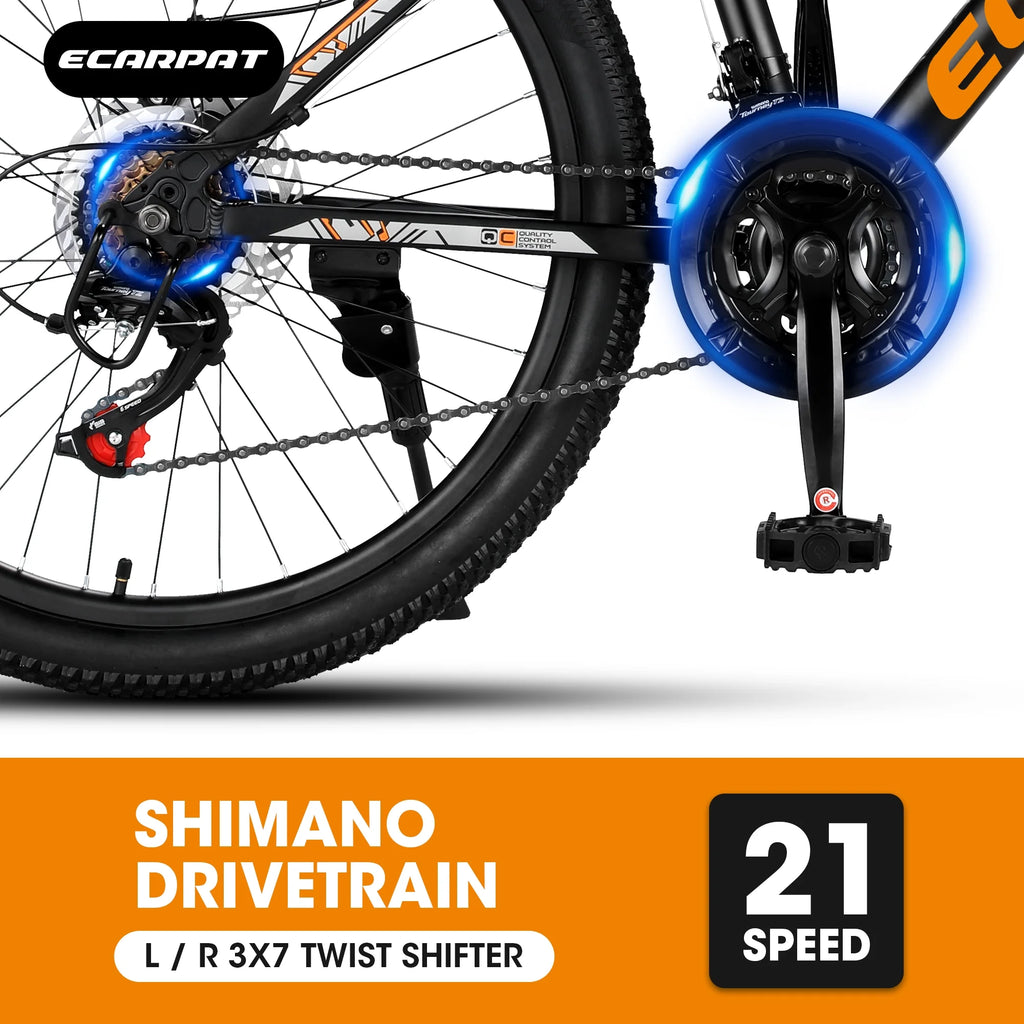 24 inch Aluminum Mountain Bike with Disc Brakes A679