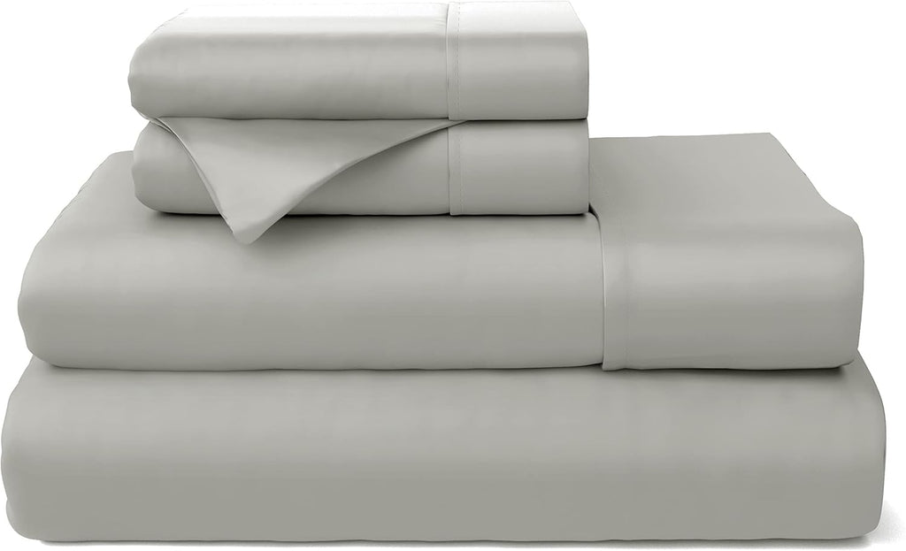 Black 4 Piece Bamboo Viscose Bed Sheet Set W799091
