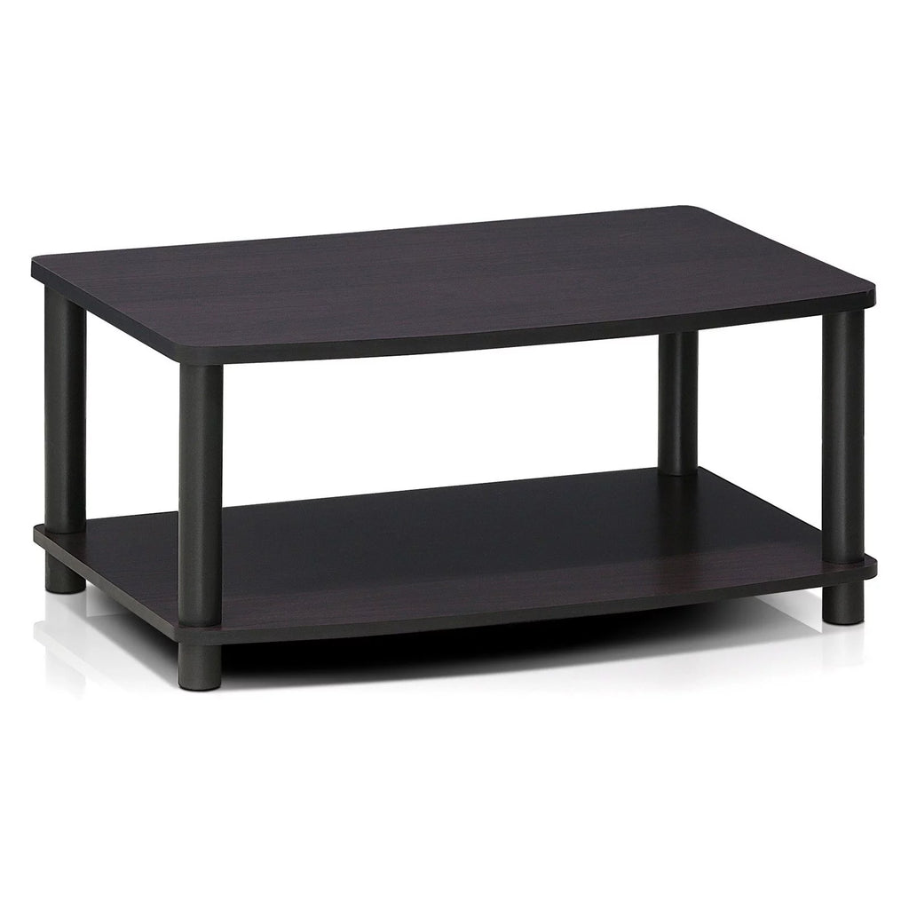 Wood Elevated TV Stand up to 25 in Walnut E8605