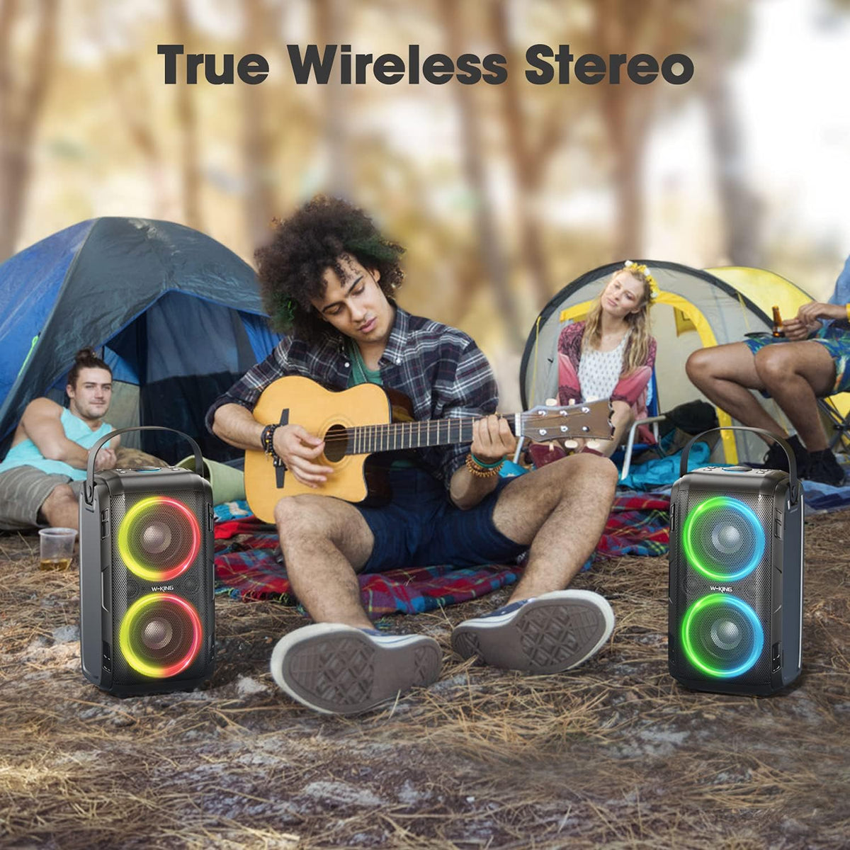 80W Bluetooth Speaker with LED Lights X9739