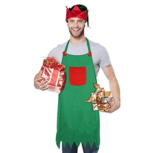 Christmas Elf Apron and Hat Set V156