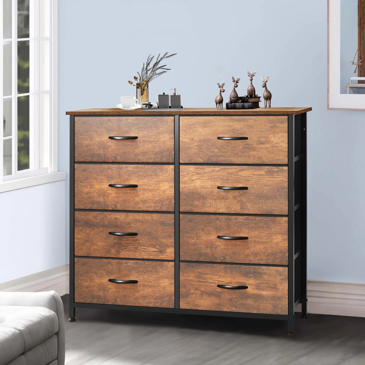 10 Drawer Fabric Storage Dresser O19183
