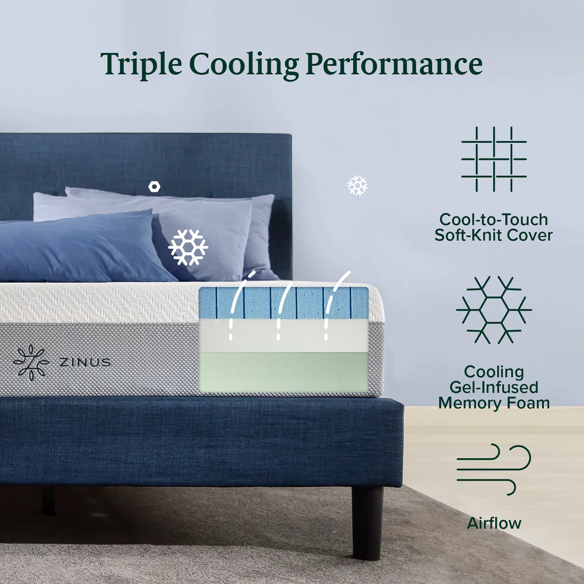 10 Cooling Gel Memory Foam Mattress Twin O39256