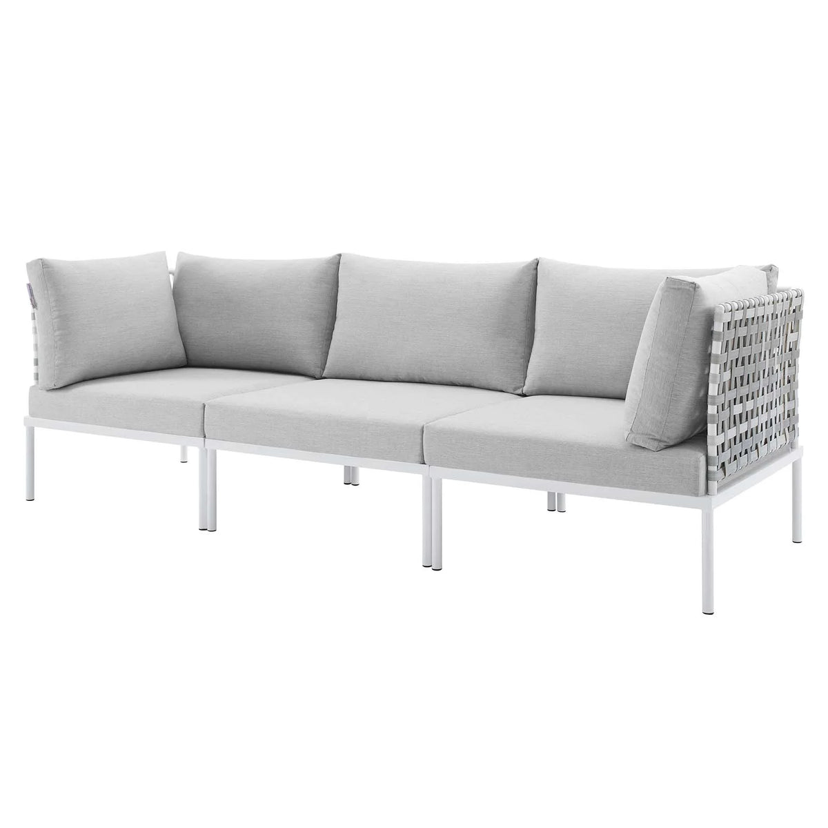 Grey Aluminum Outdoor Sofa P36554