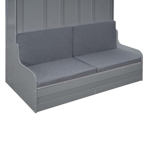 Queen Size Wooden Murphy Bed with Cushion R923