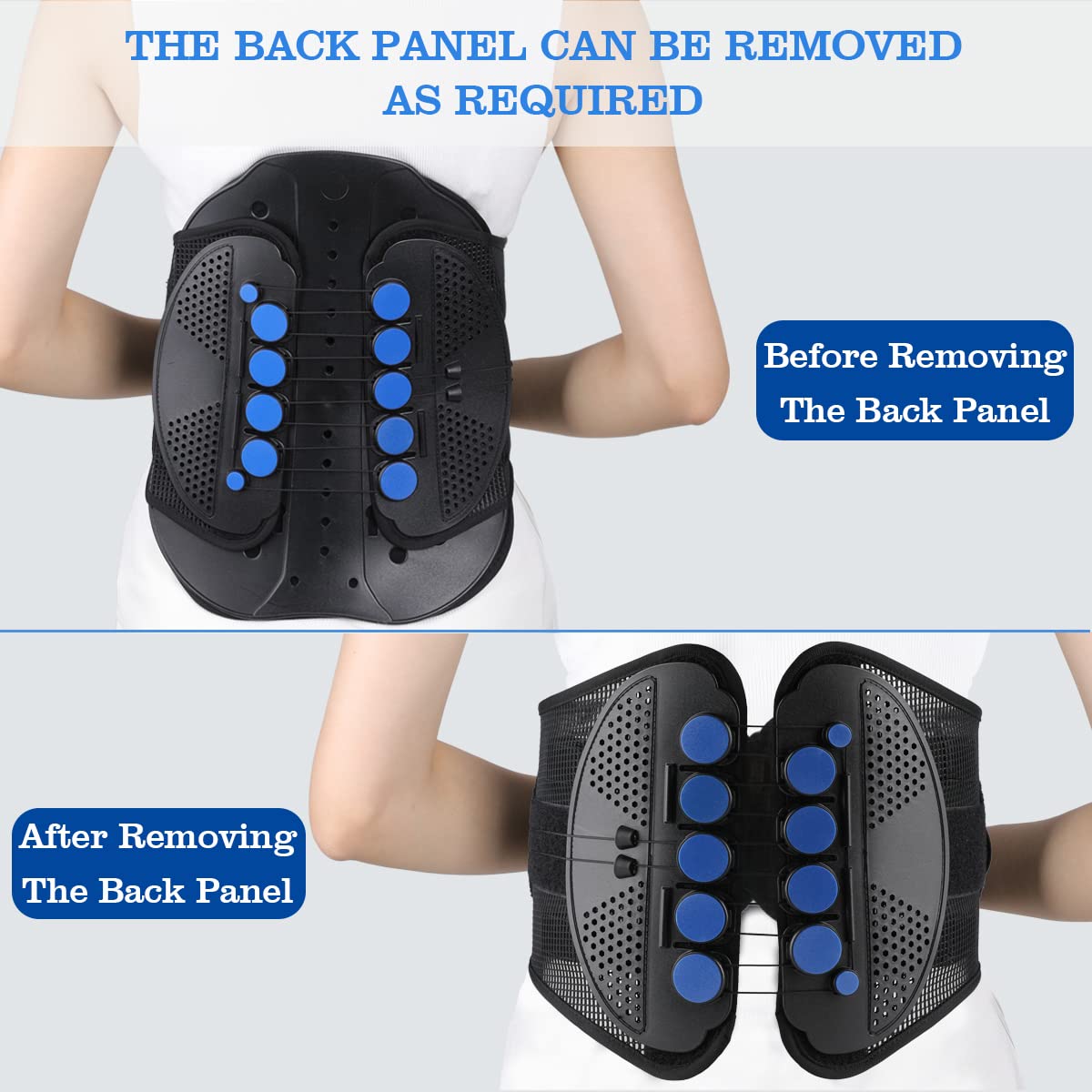 Lumbar Lower Back Brace LSO Support Waist Sacral Orthosis (X-Large) U2739